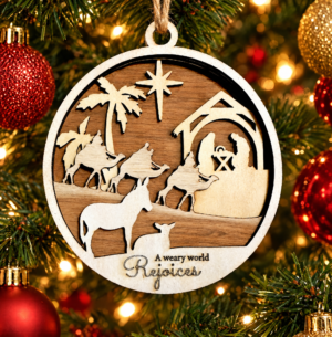 4 Layered Nativity Ornament