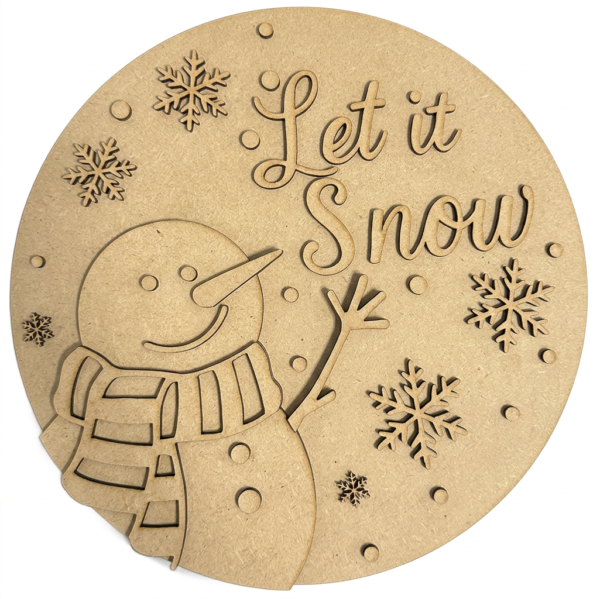 Let-it-snow-Black-and-White MDF