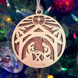 2 Layered Nativity Ornament