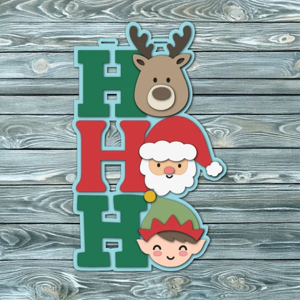 Ho Ho Ho Bear Santa Elf